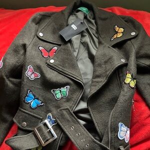 Butterfly Embroidered Jacket
